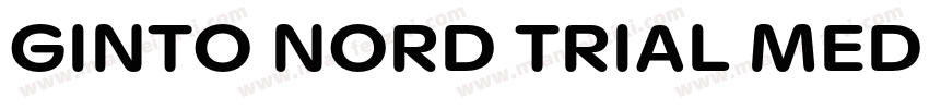 GINTO NORD TRIAL MEDIUM字体转换